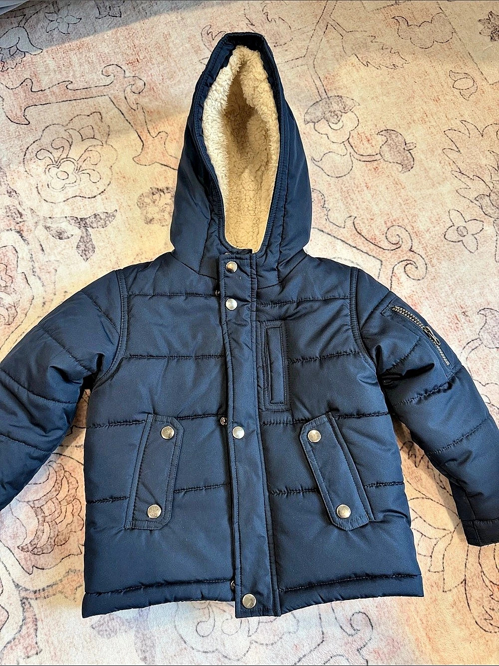 carter's Toddler Boy Sherpa-Lined Puffer Jacket Boys 4T Blue